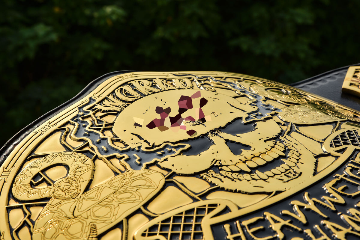 Smoking Skull Title Belt Gold version Ring Accurate Gallery 2