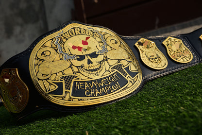 Smoking Skull Title Belt Gold version Ring Accurate Gallery 2