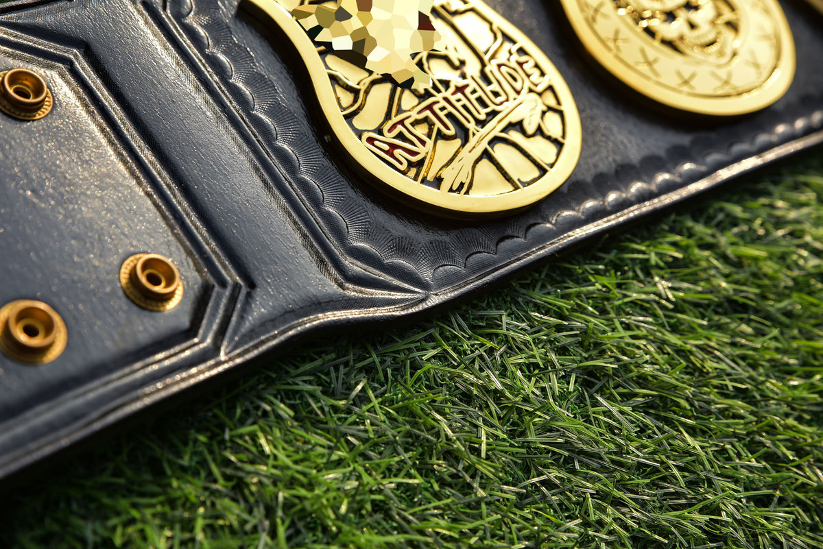 Smoking Skull Title Belt Gold version Ring Accurate Gallery 2