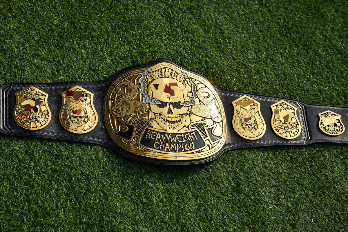 Smoking Skull Title Belt Gold version Ring Accurate Gallery 2