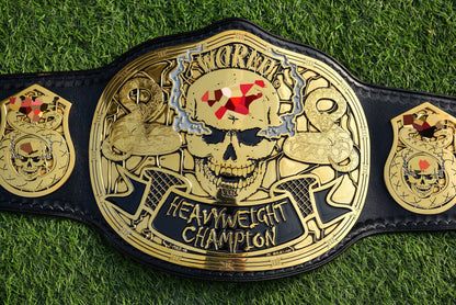 Smoking Skull Title Belt Gold version Ring Accurate Gallery 2