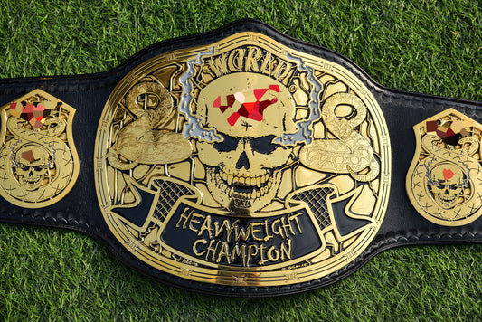 Smoking Skull Title Belt Gold version Ring Accurate Gallery 2