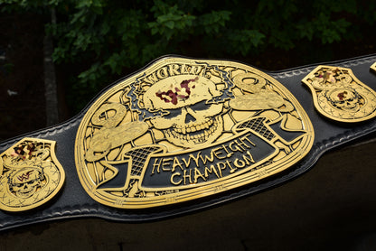 Smoking Skull Title Belt Gold version Ring Accurate Gallery 2