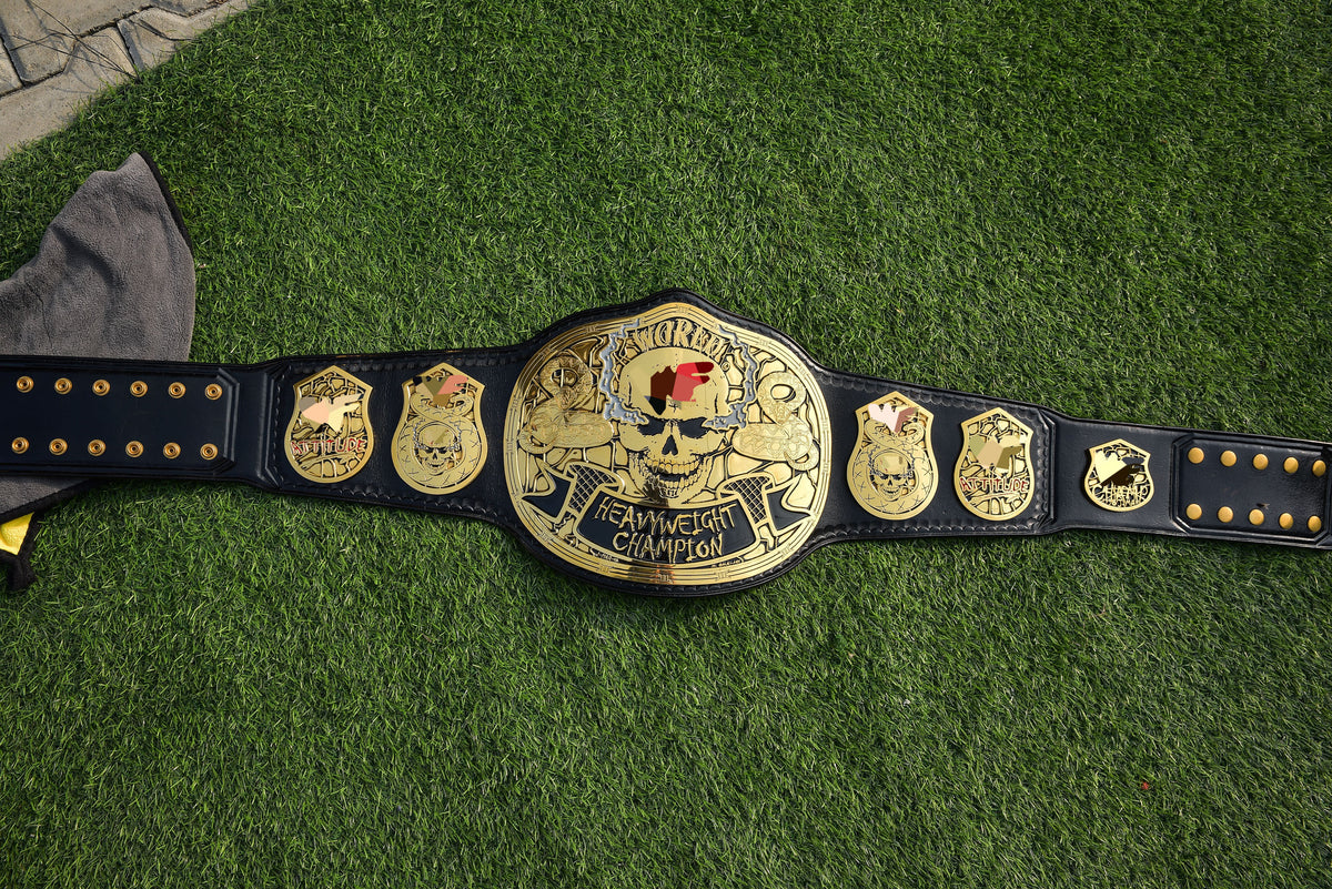 Smoking Skull Title Belt Gold version Ring Accurate Gallery 2