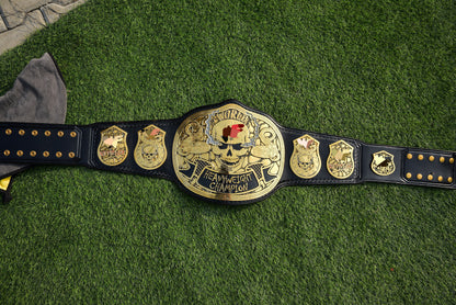 Smoking Skull Title Belt Gold version Ring Accurate Gallery 2