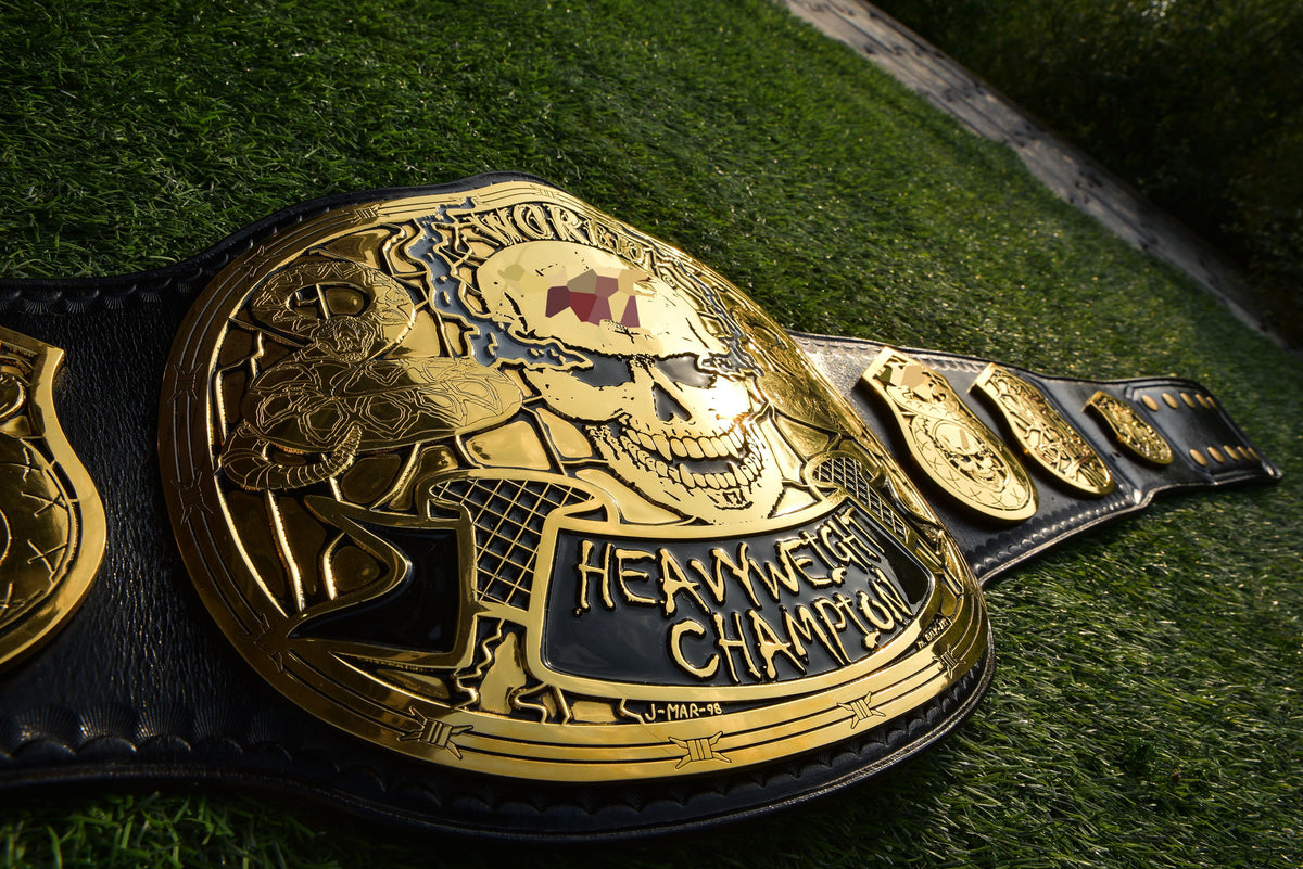 Smoking Skull Title Belt Gold version Ring Accurate Gallery 2