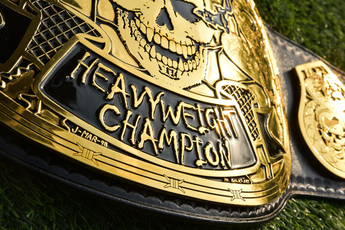 Smoking Skull Title Belt Gold version Ring Accurate Gallery 2