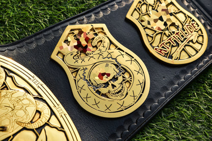 Smoking Skull Title Belt Gold version Ring Accurate Gallery 2
