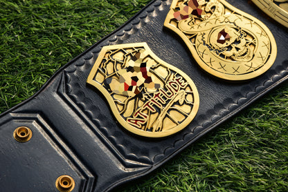 Smoking Skull Title Belt Gold version Ring Accurate Gallery 2