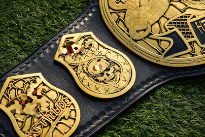 Smoking Skull Title Belt Gold version Ring Accurate Gallery 2