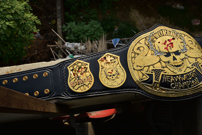 Smoking Skull Title Belt Gold version Ring Accurate Gallery 2