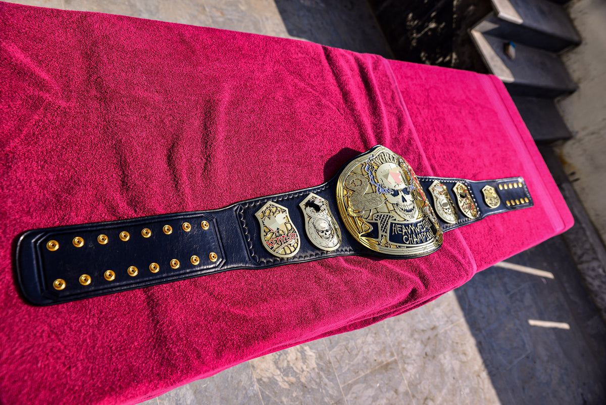 Smoking Skull Title Belt Gold version Ring Accurate Gallery 3