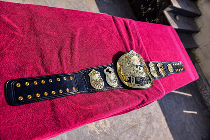 Smoking Skull Title Belt Gold version Ring Accurate Gallery 3