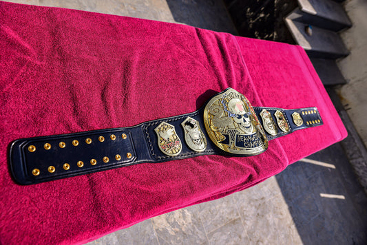 Smoking Skull Title Belt Gold version Ring Accurate Gallery 3
