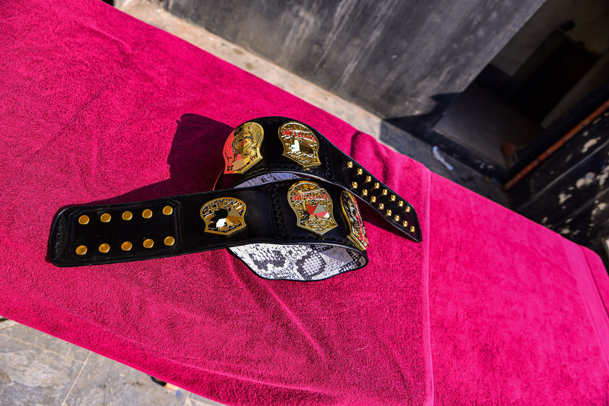Smoking Skull Title Belt Gold version Ring Accurate Gallery 3