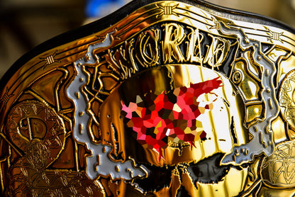 Smoking Skull Title Belt Gold version Ring Accurate Gallery 3