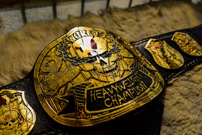 Smoking Skull Title Belt Gold version Ring Accurate Gallery 3