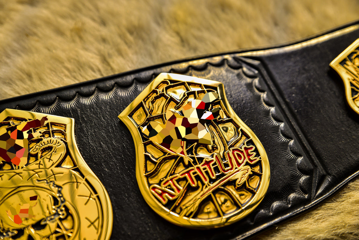 Smoking Skull Title Belt Gold version Ring Accurate Gallery 3
