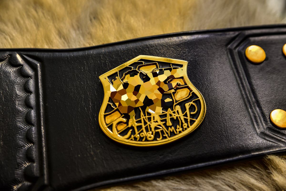 Smoking Skull Title Belt Gold version Ring Accurate Gallery 3