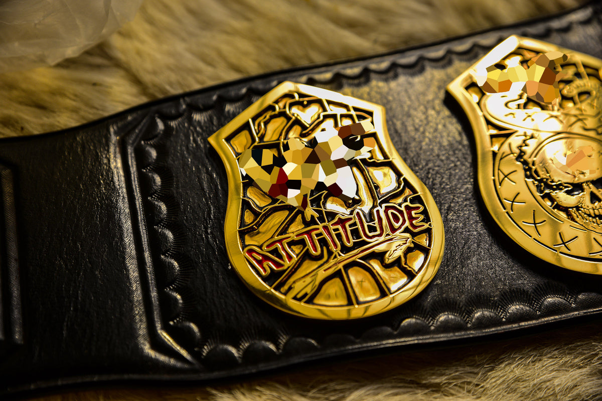 Smoking Skull Title Belt Gold version Ring Accurate Gallery 3