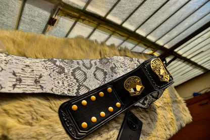Smoking Skull Title Belt Gold version Ring Accurate Gallery 3