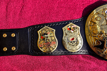 Smoking Skull Title Belt Gold version Ring Accurate Gallery 3