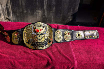Smoking Skull Title Belt Gold version Ring Accurate Gallery 3