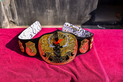 Smoking Skull Title Belt Gold version Ring Accurate Gallery 3