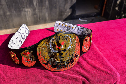 Smoking Skull Title Belt Gold version Ring Accurate Gallery 3