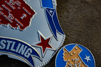 1989 Texas Championship Title Belt – Chrome Plated | 4.2mm