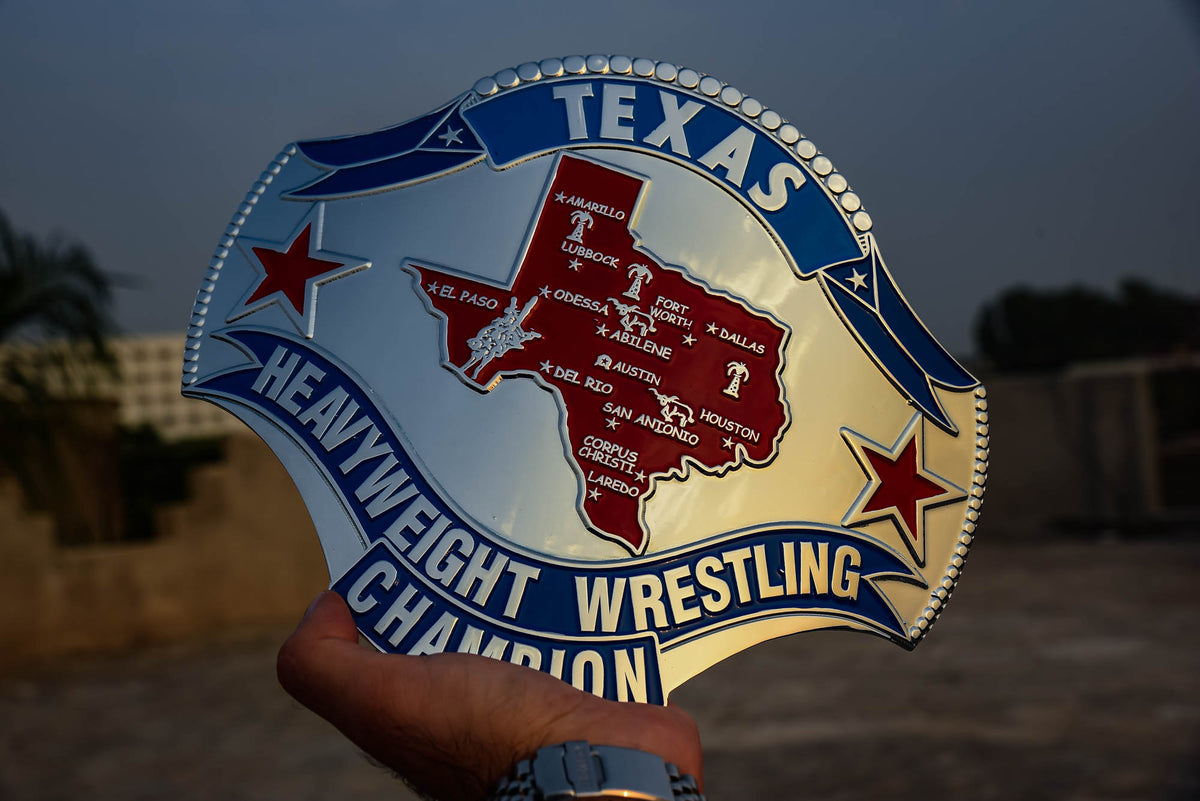 1989 Texas Championship Title Belt – Chrome Plated | 4.2mm