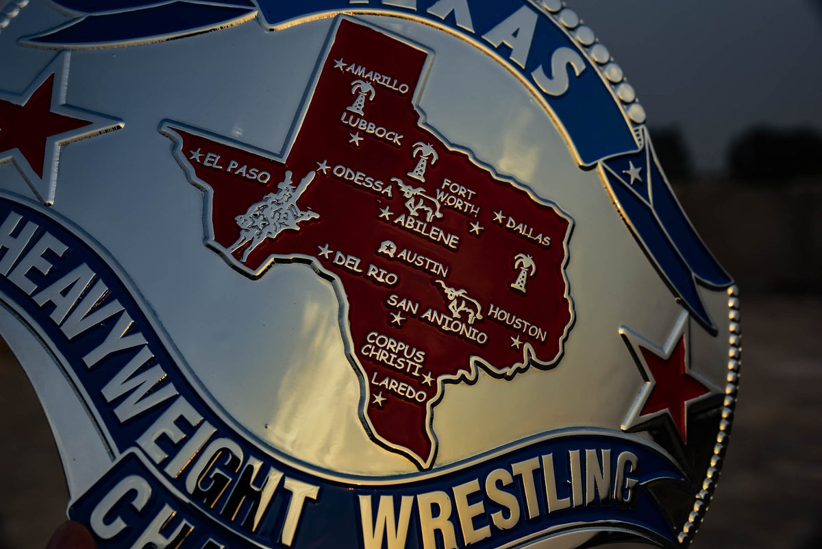 1989 Texas Championship Title Belt – Chrome Plated | 4.2mm