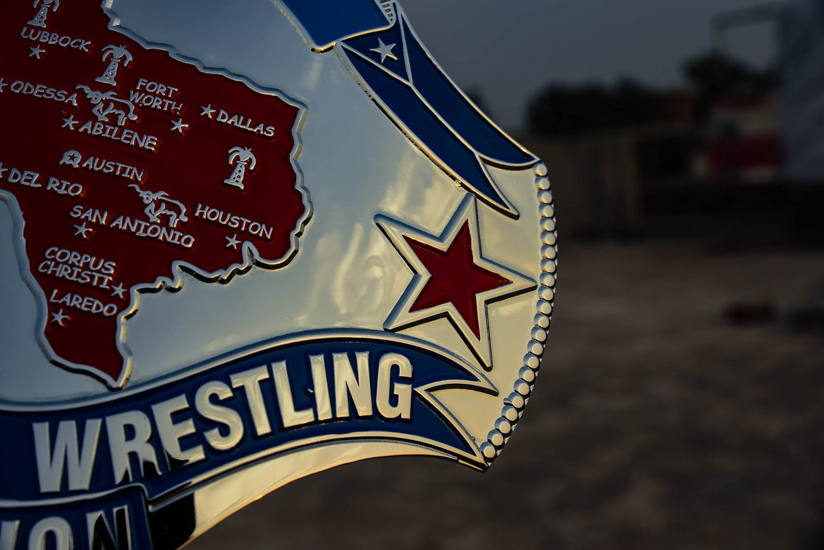 1989 Texas Championship Title Belt – Chrome Plated | 4.2mm