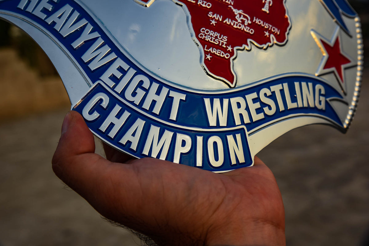 1989 Texas Championship Title Belt – Chrome Plated | 4.2mm