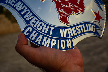1989 Texas Championship Title Belt – Chrome Plated | 4.2mm