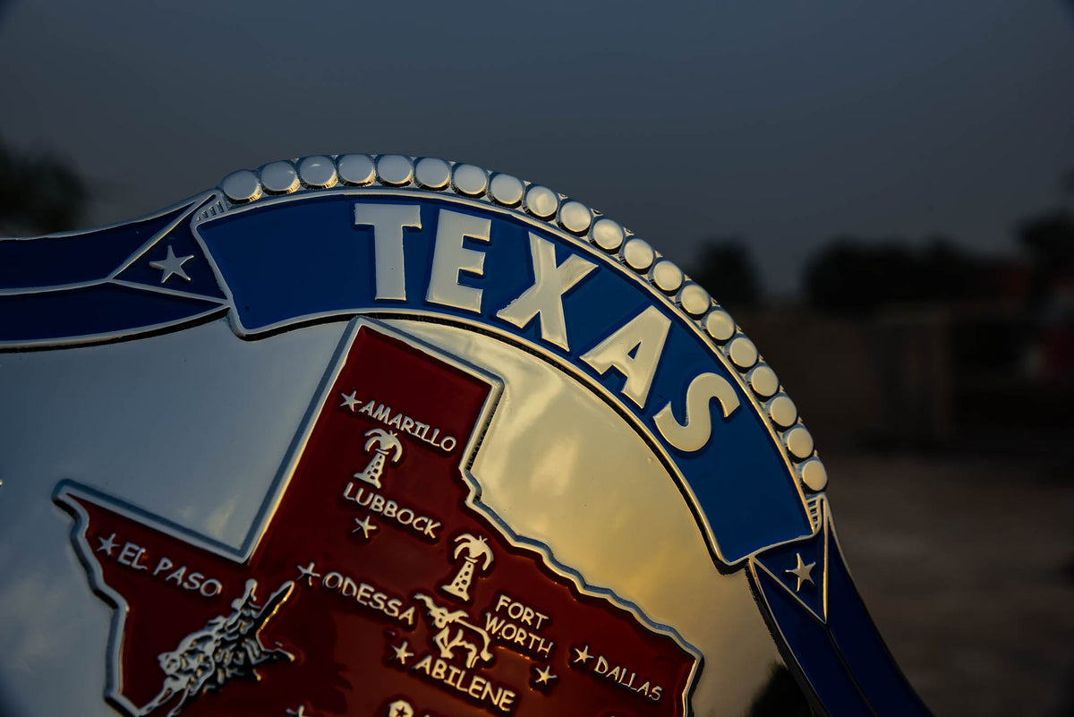 1989 Texas Championship Title Belt – Chrome Plated | 4.2mm