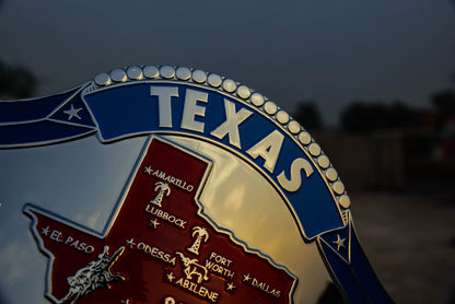 1989 Texas Championship Title Belt – Chrome Plated | 4.2mm