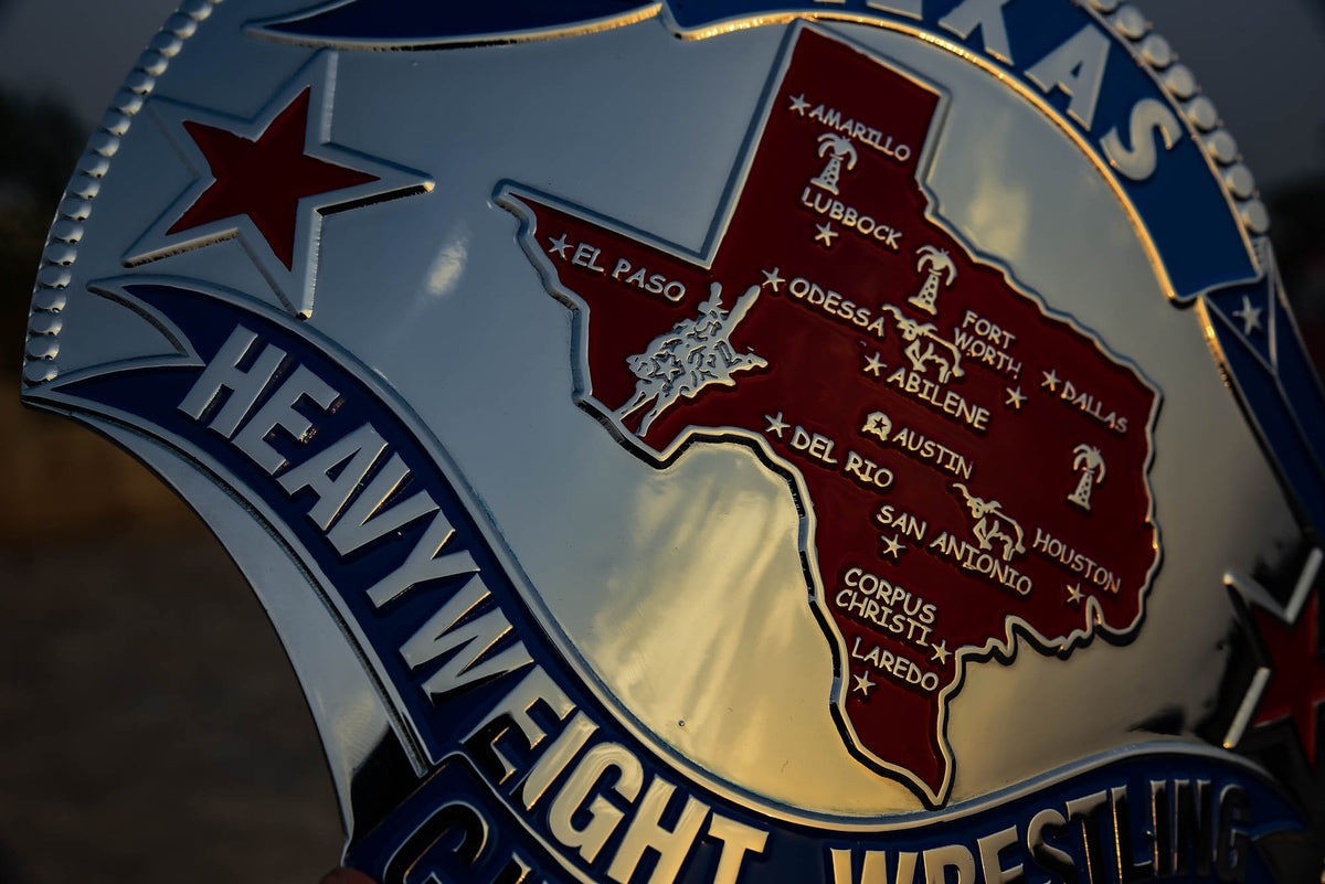 1989 Texas Championship Title Belt – Chrome Plated | 4.2mm