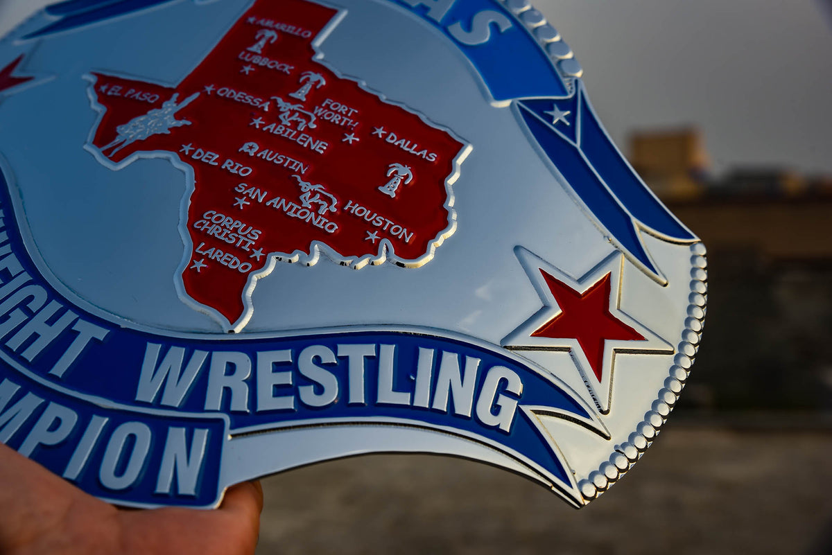 1989 Texas Championship Title Belt – Chrome Plated | 4.2mm