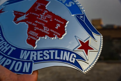 1989 Texas Championship Title Belt – Chrome Plated | 4.2mm