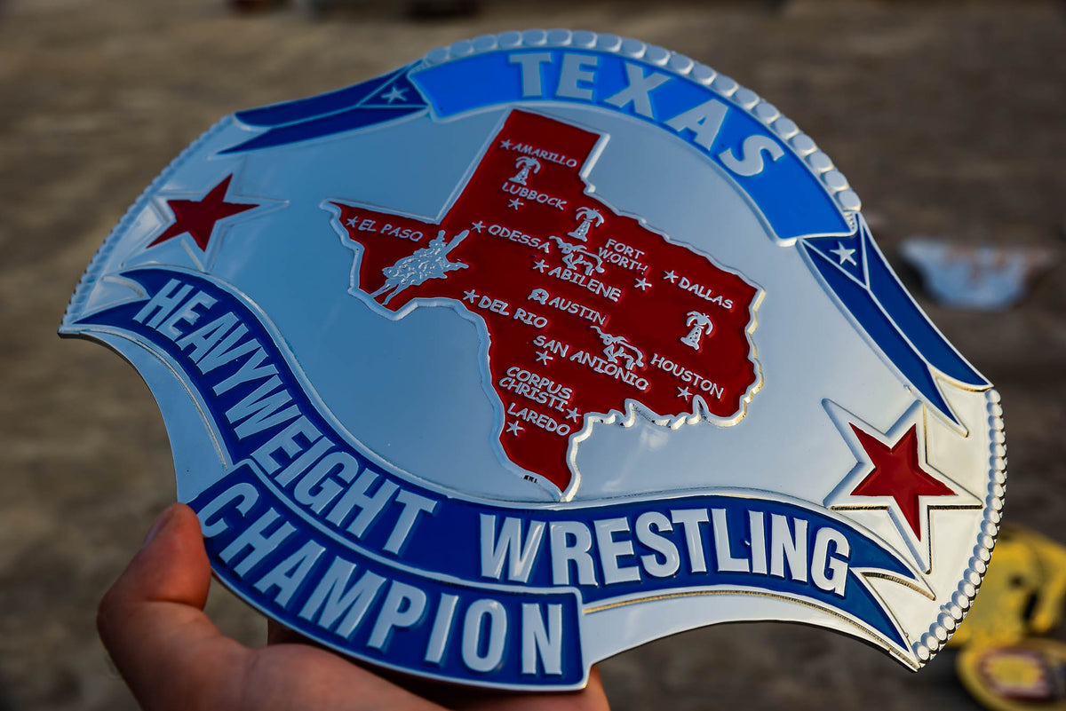 1989 Texas Championship Title Belt – Chrome Plated | 4.2mm