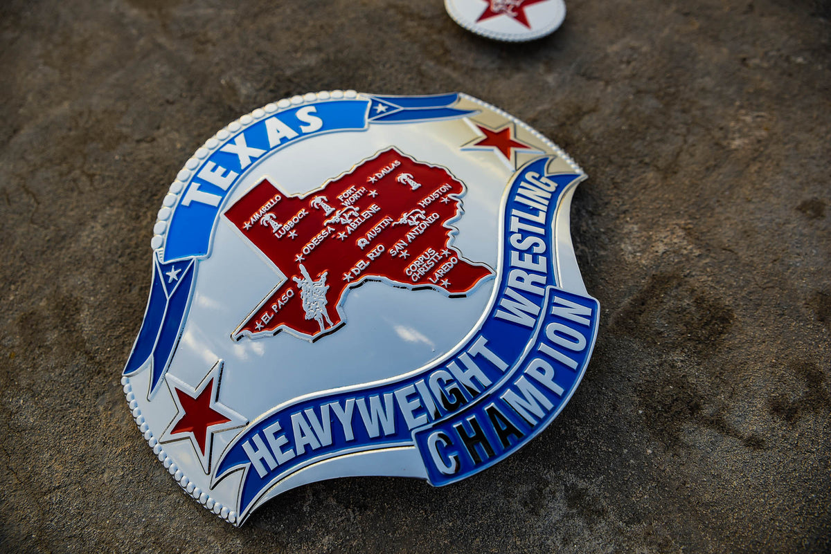 1989 Texas Championship Title Belt – Chrome Plated | 4.2mm