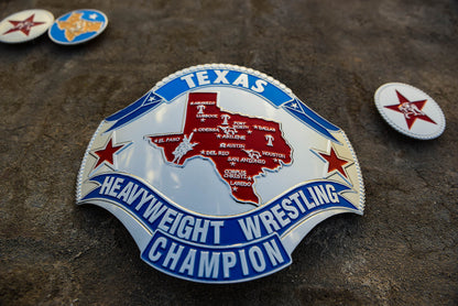 1989 Texas Championship Title Belt – Chrome Plated | 4.2mm