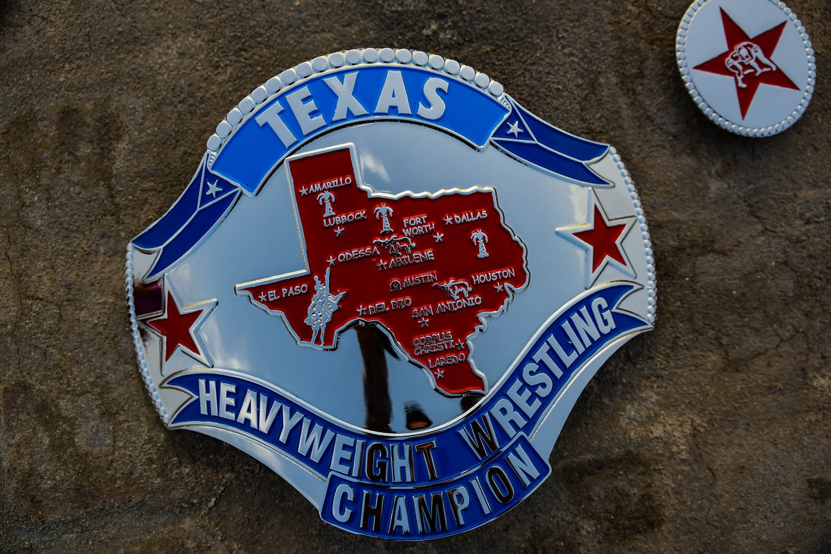 1989 Texas Championship Title Belt – Chrome Plated | 4.2mm