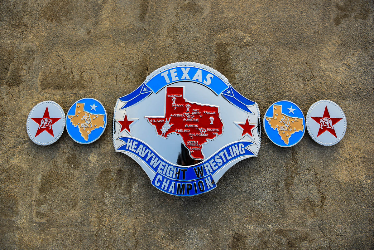 1989 Texas Championship Title Belt – Chrome Plated | 4.2mm