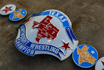 1989 Texas Championship Title Belt – Chrome Plated | 4.2mm