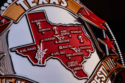 1986 Texas Championship Title Belt – Chrome Plated | 4.2mm