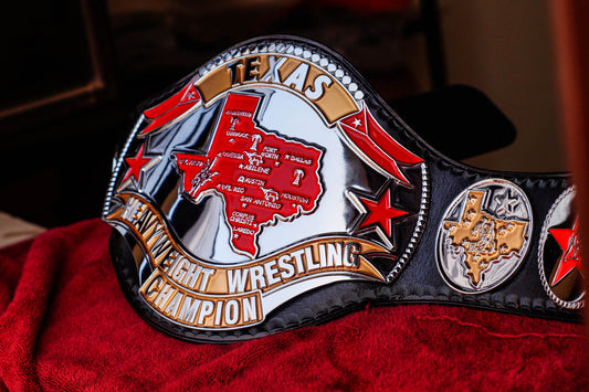1986 Texas Championship Title Belt – Chrome Plated | 4.2mm