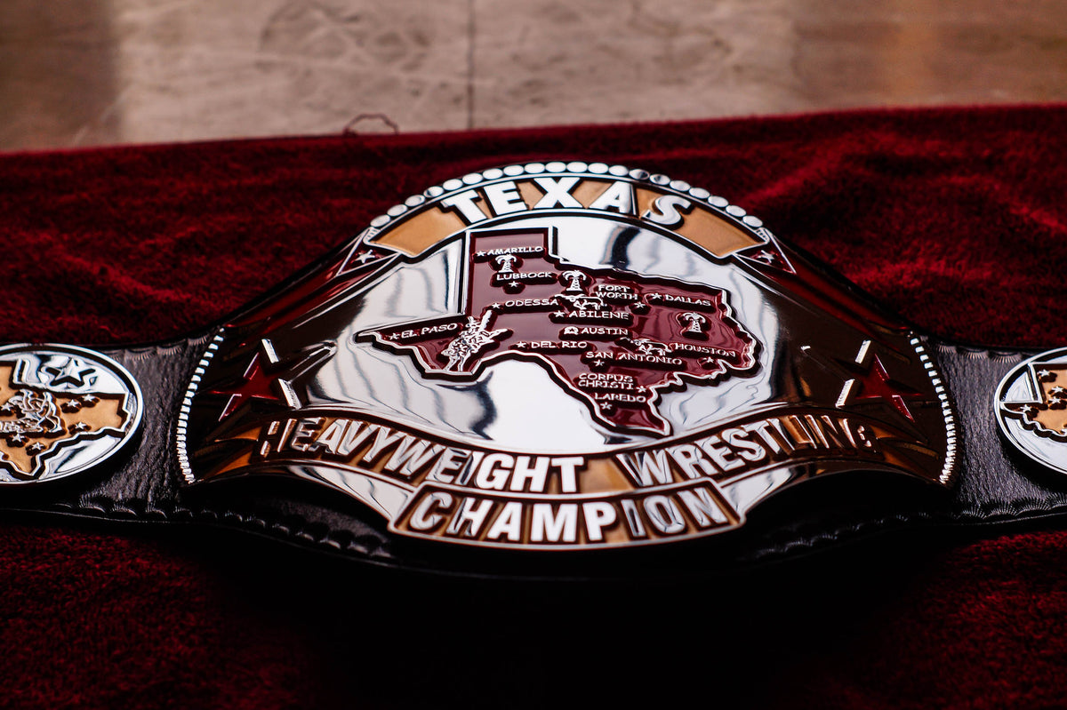 1986 Texas Championship Title Belt – Chrome Plated | 4.2mm