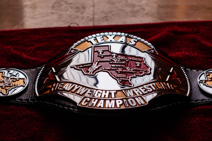 1986 Texas Championship Title Belt – Chrome Plated | 4.2mm